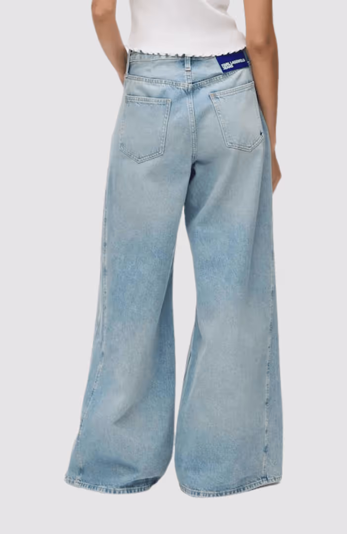 KLJ Lr Wide Leg Panel Denim
