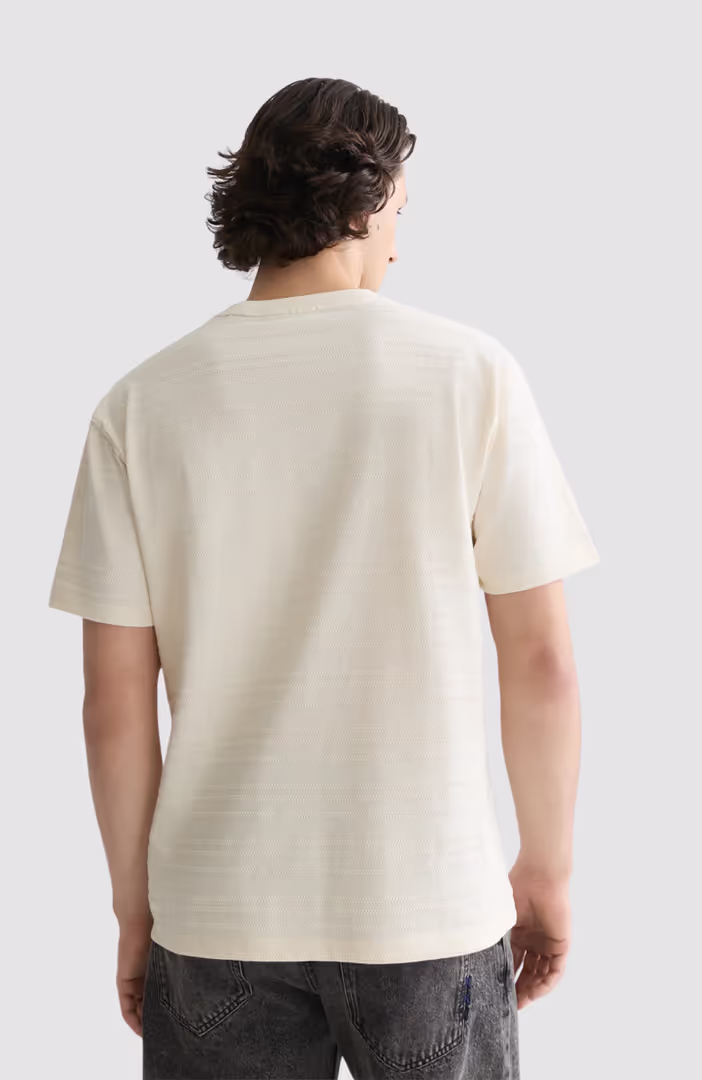 Textured Jacquard Relaxed-Fit T-Shirt