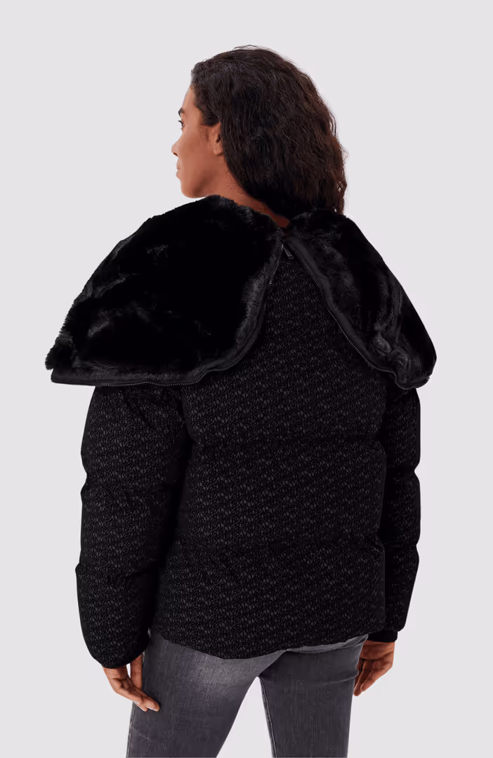 Flock Logo Puffer Jacket