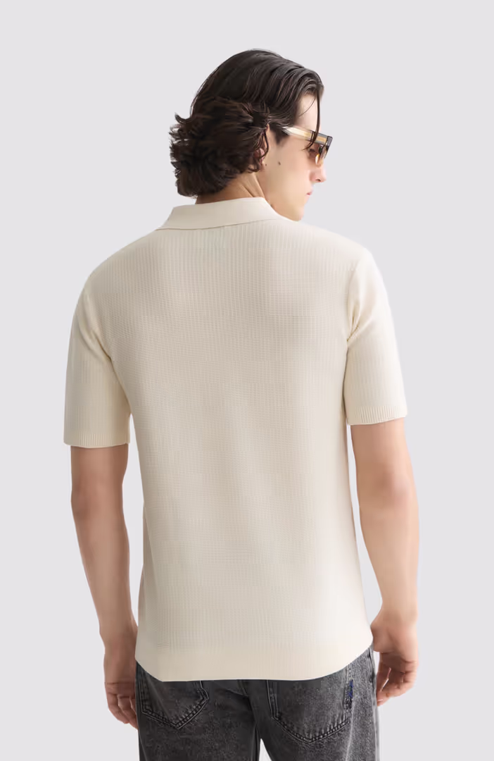 Seasonal Core Structured Knitted Regular-Fit Polo