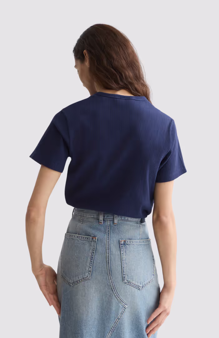Rib regular-fit T-shirt