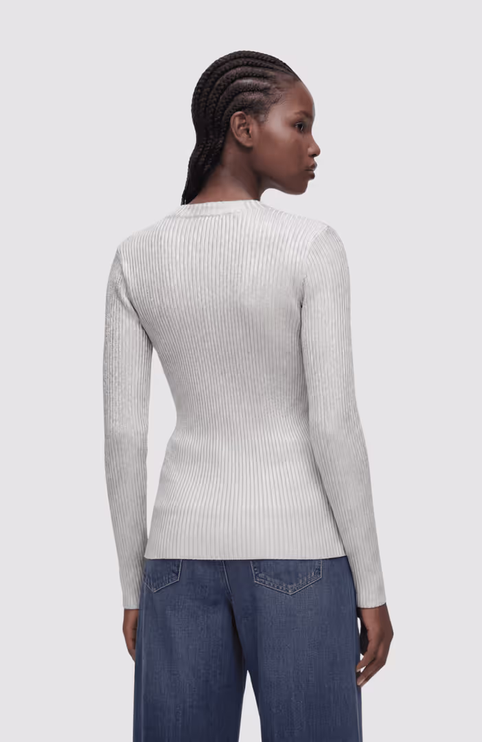 KLJ Coated Knit Sweater