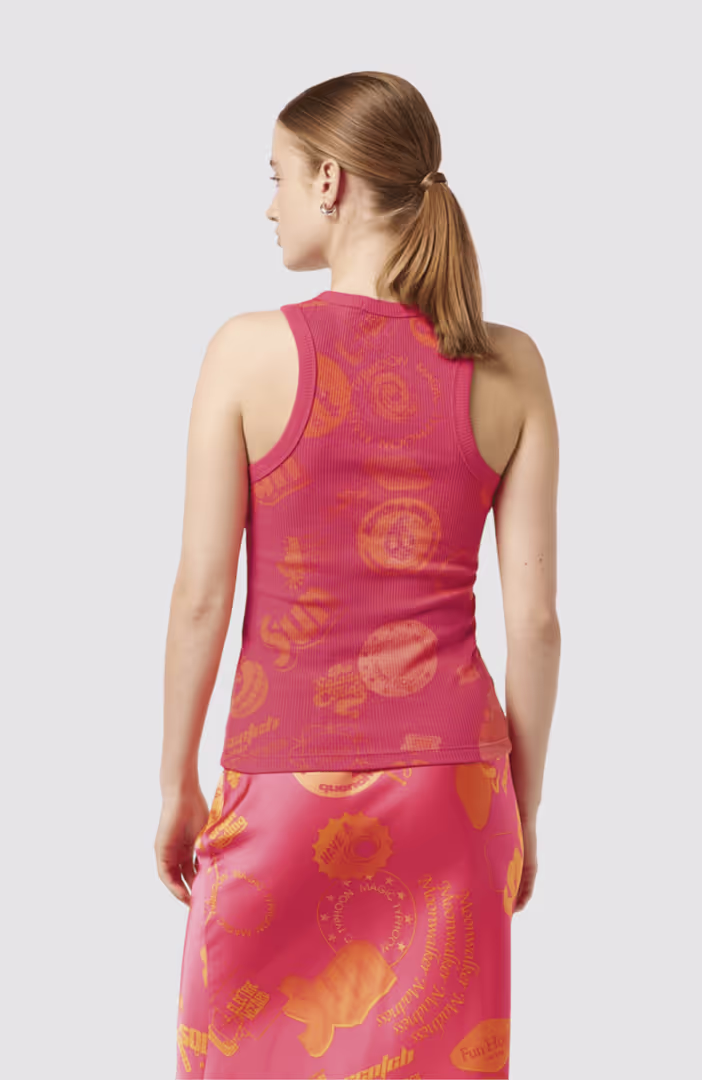 All over printed rib tank
