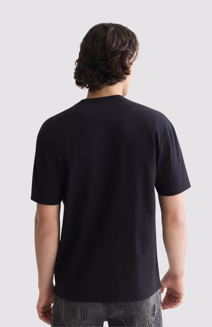 Embroidered Front Artwork Relaxed-Fit T-Shirt