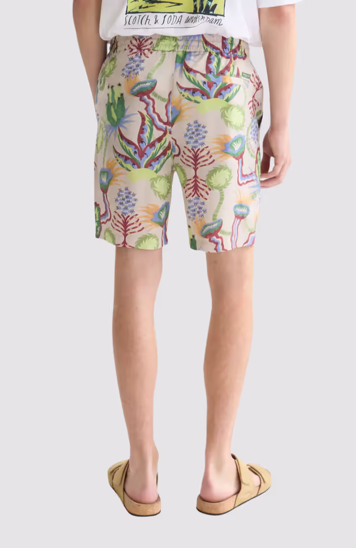 Fave printed tencel relaxedfit bermuda shorts