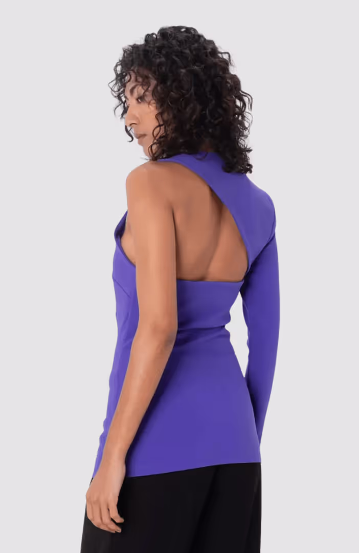 Assymetric Jersey Party Top