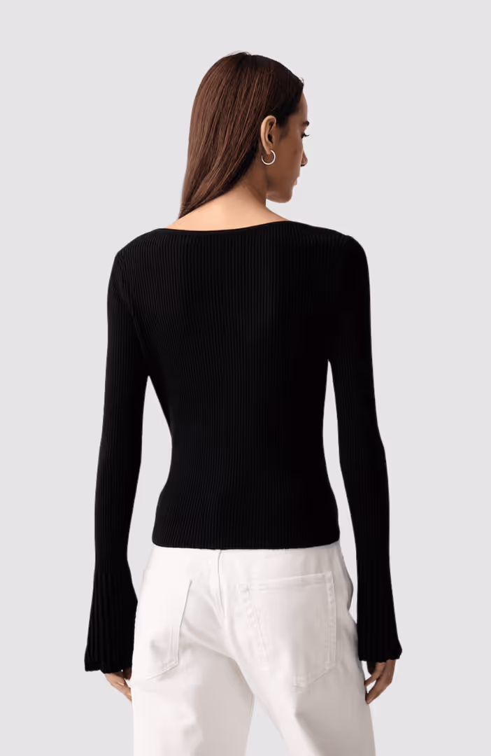 KLJ Metal Logo Knit Sweater