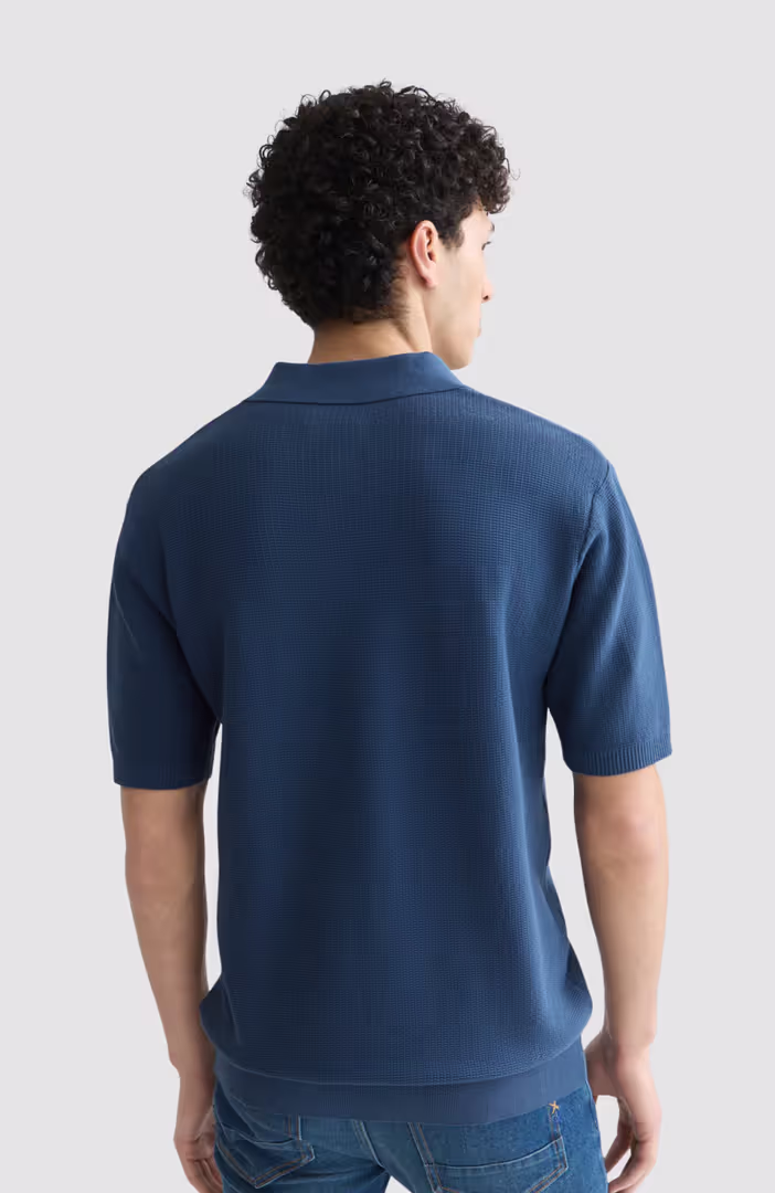 Seasonal Core Structured Knitted Regular-Fit Polo