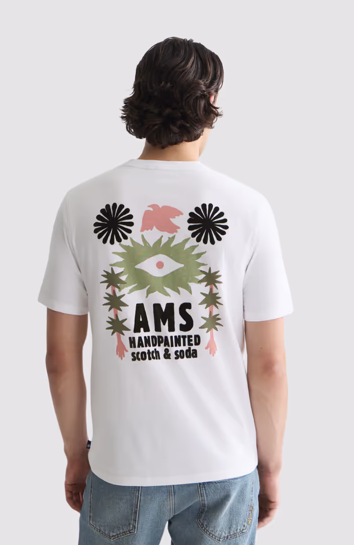Front And Back Artwork Relaxed-Fit T-Shirt