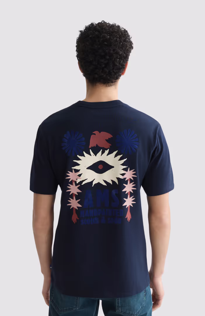 Front And Back Artwork Relaxed-Fit T-Shirt