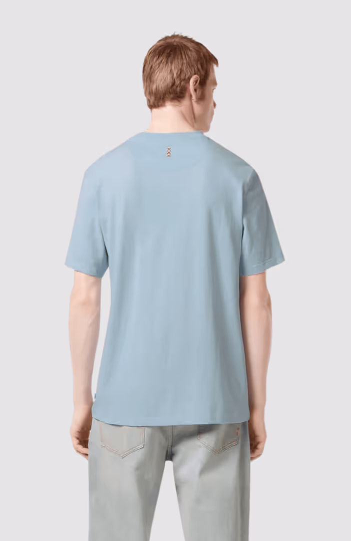 Regular Fit 3 Crosses Cotton-Linen T-Shirt
