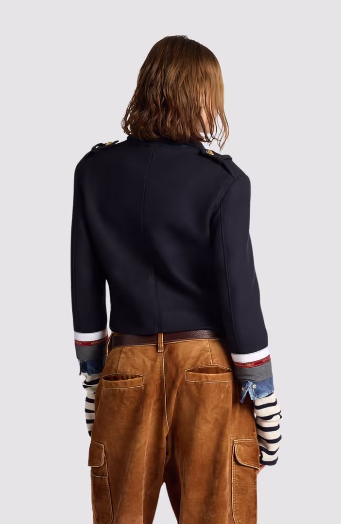 Hybrid Wool Mix Peacoat