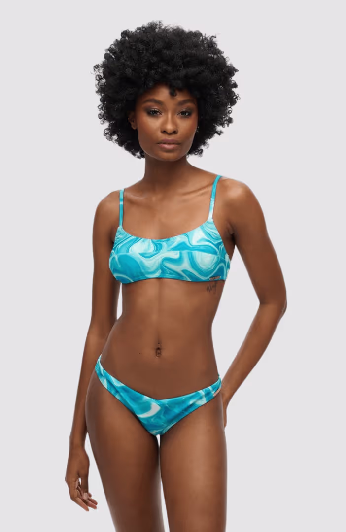 Print Bralette Bikini Top