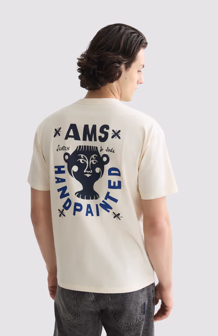 Front And Back Artwork Relaxed-Fit T-Shirt
