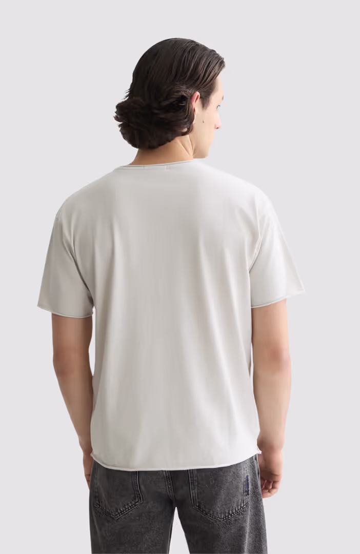 Seasonal Core Raw-Edged Garment-Dyed Relaxed-Fit T-Shirt