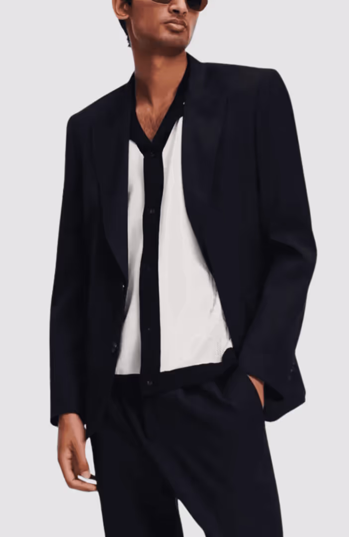 Amf Peak Lapel Blazer