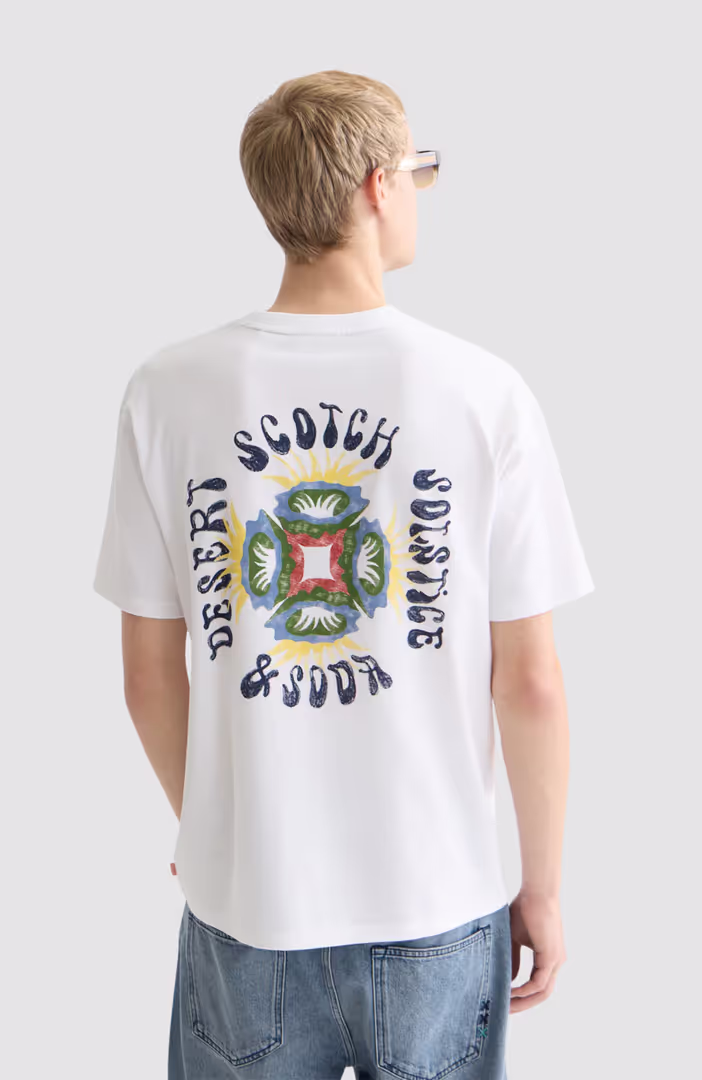 Front and back artwork relaxedfit Tshirt