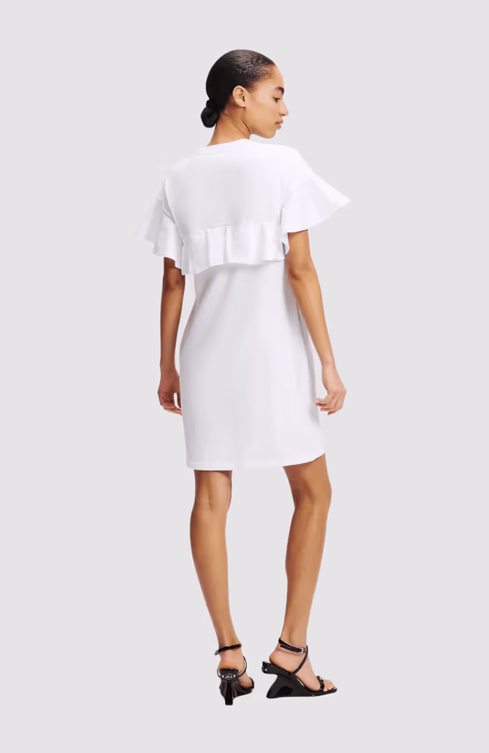 Fabric Mix T-Shirt Dress