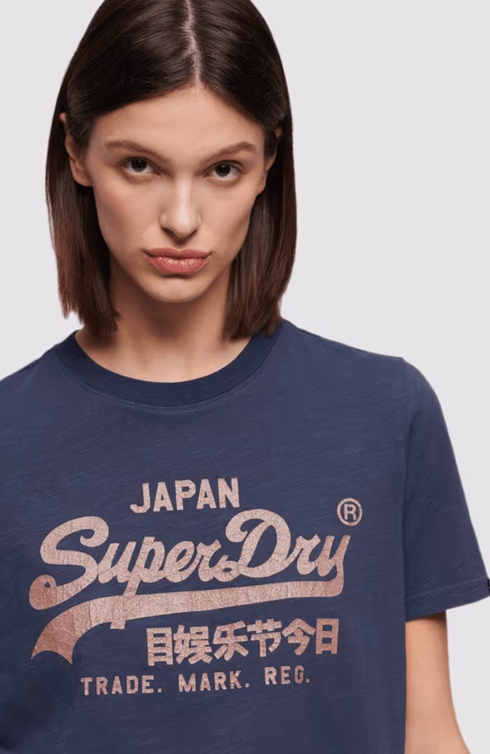 Metallic Vl Relaxed T Shirt