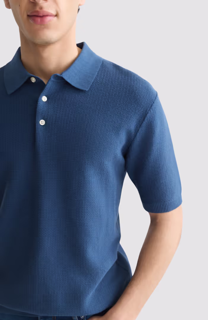 Seasonal Core Structured Knitted Regular-Fit Polo