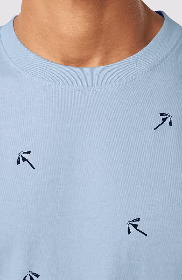 Regular Fit Micro Aop T-Shirt