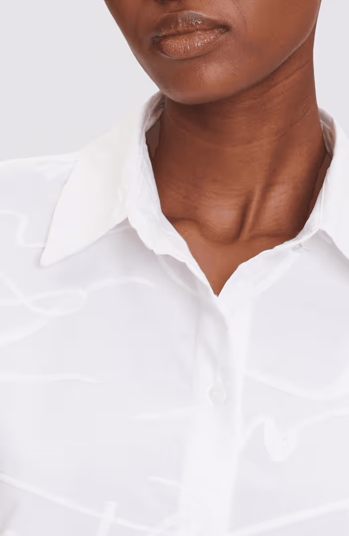 Embroidery Poplin Shirt