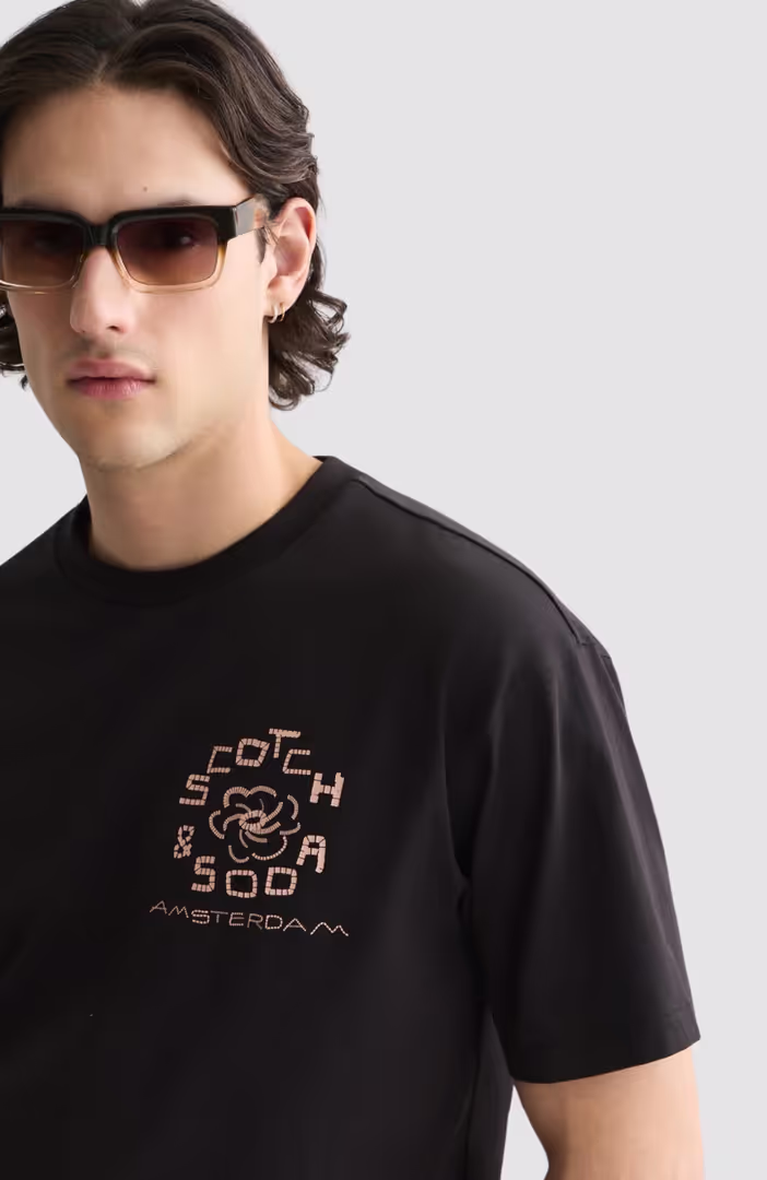 Front And Back Artwork Relaxed-Fit T-Shirt