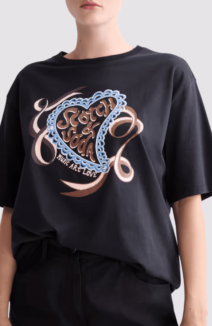 Artwork loose fit T-shirt