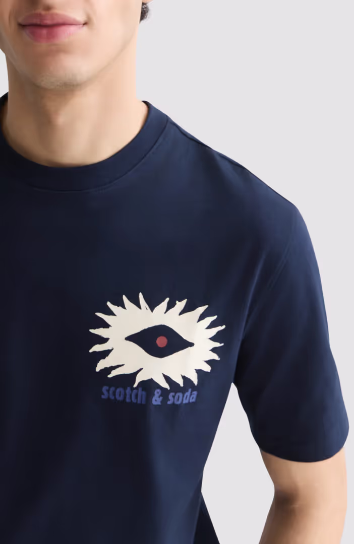 Front And Back Artwork Relaxed-Fit T-Shirt