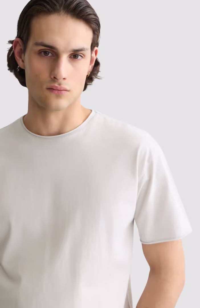 Seasonal Core Raw-Edged Garment-Dyed Relaxed-Fit T-Shirt