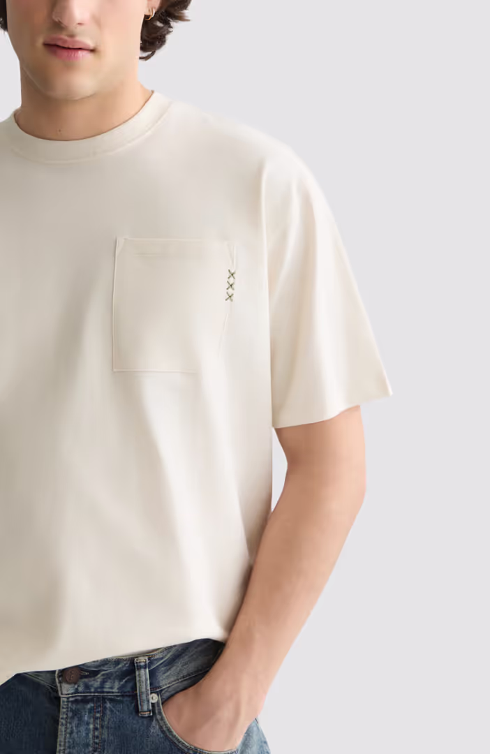 Seasonal Core 3 Crosses Chest Pocket Loose-Fit T-Shirt