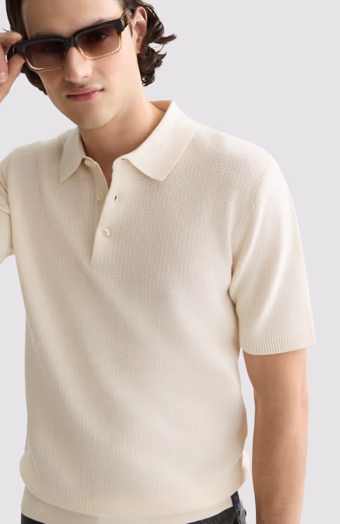 Seasonal Core Structured Knitted Regular-Fit Polo