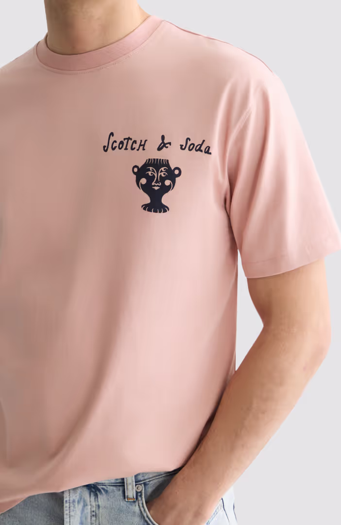Front And Back Artwork Relaxed-Fit T-Shirt