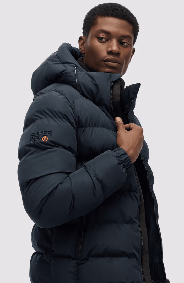Hooded Sports Puffer Jacket
