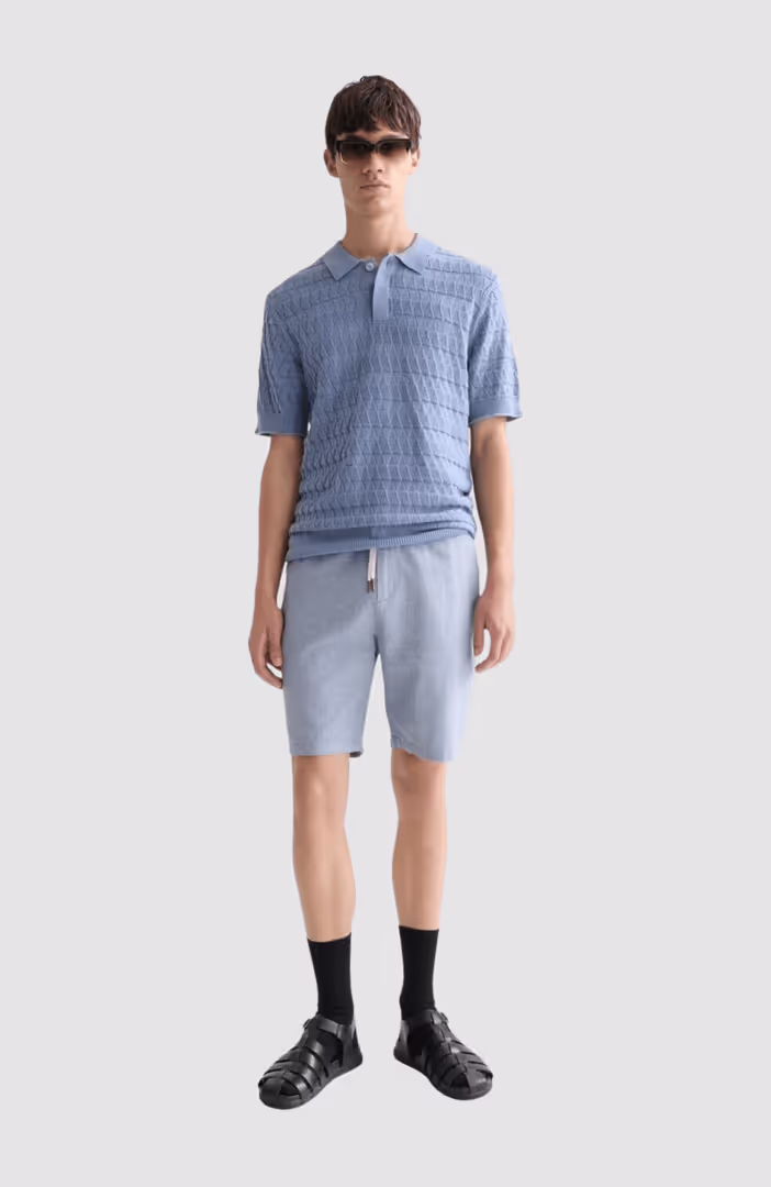 Seasonal core Fave cotton linen regularfit chino shorts