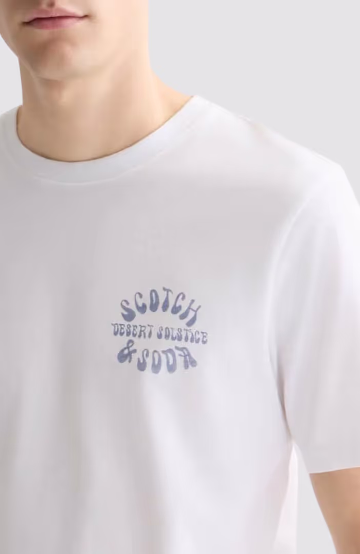 Left chest artwork regular-fit T-shirt