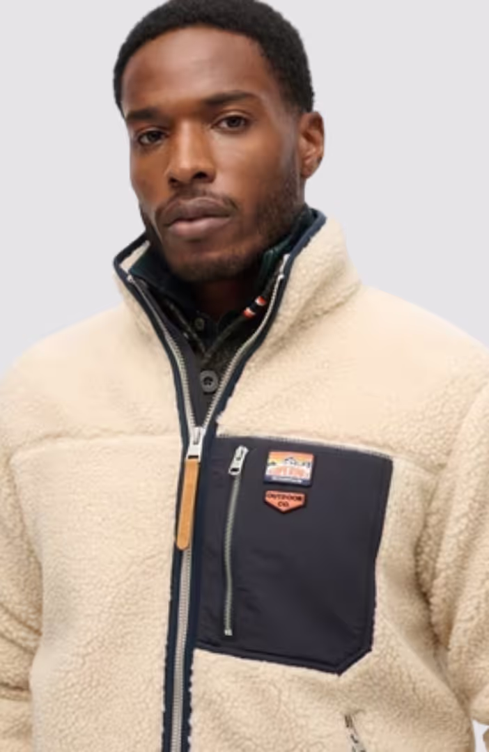 Vintage Retro Full Zip Fleece