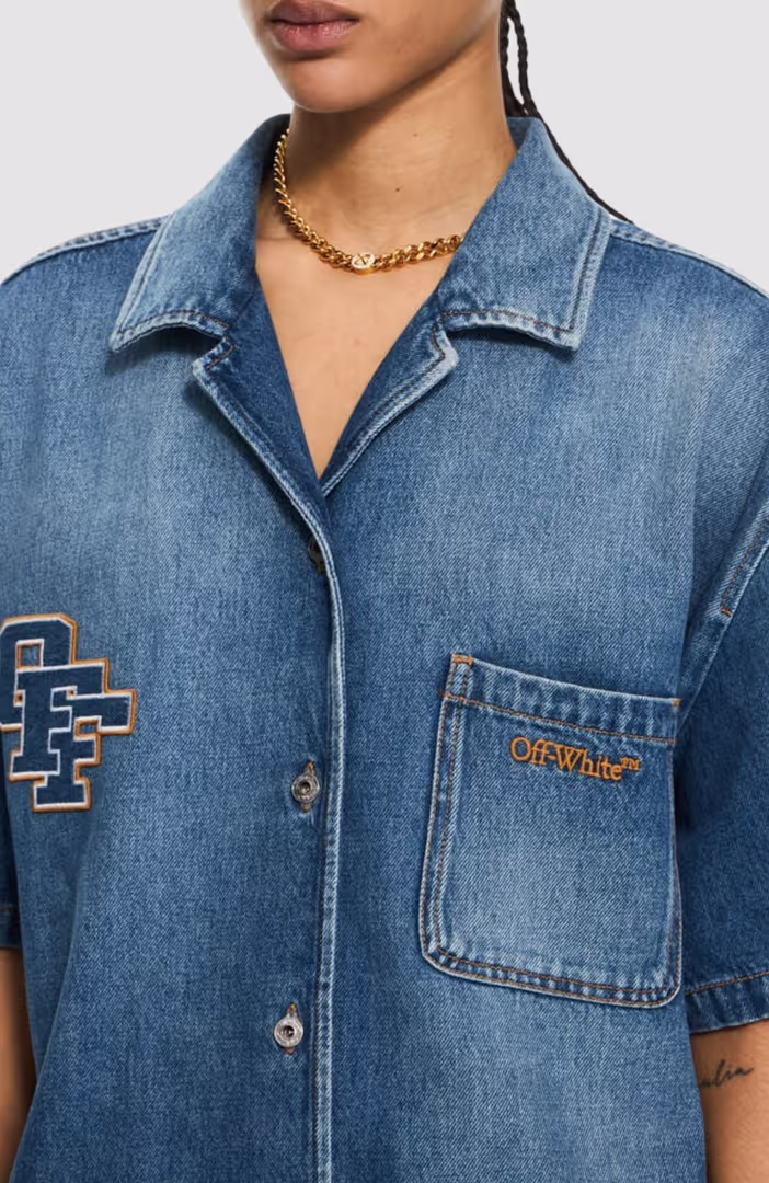 Royal Patch Denim Dress