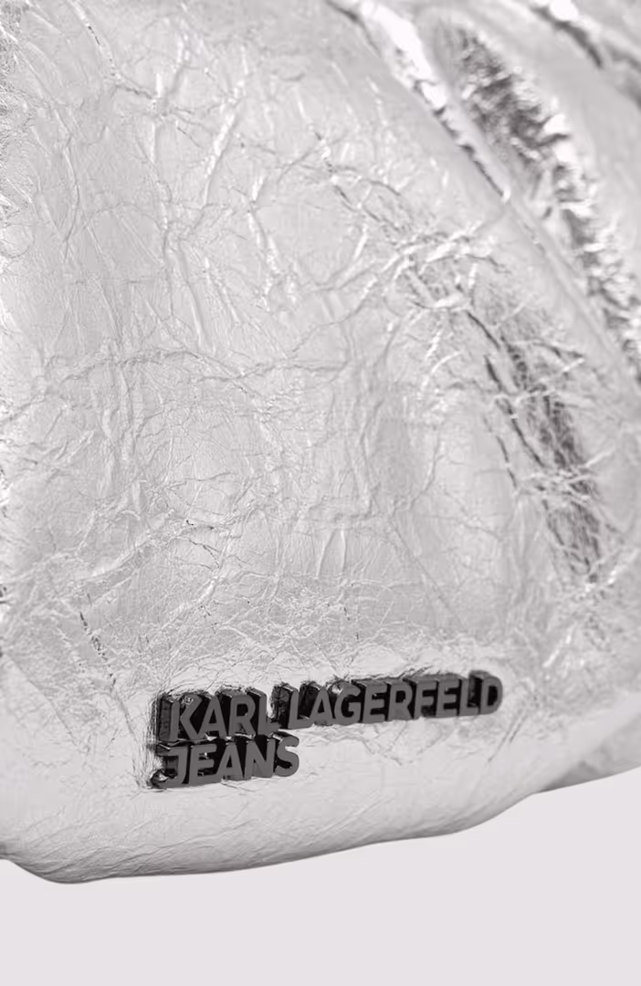 KLJ Gathered Shldr Bag Silver