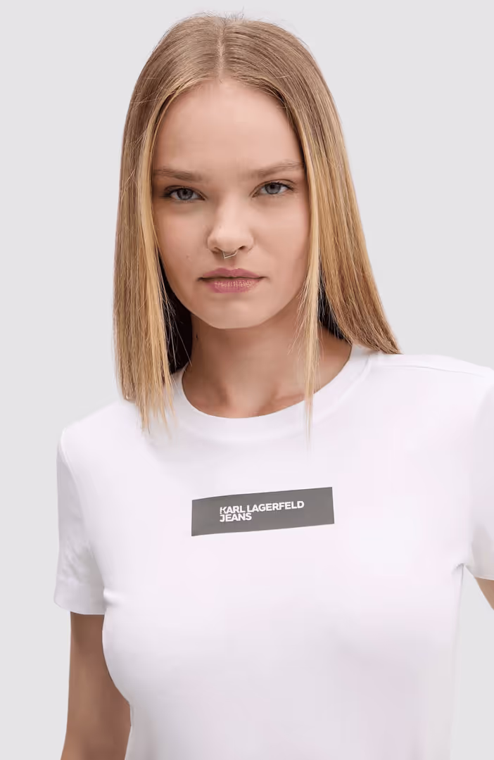 Klj Slim Reflective Logo Tee