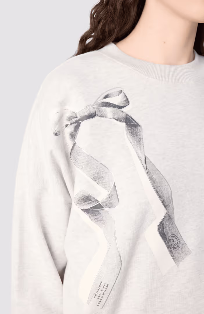 Chest artwork relaxed sweatshirt