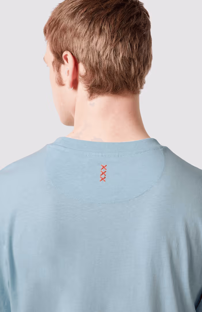 Regular Fit 3 Crosses Cotton-Linen T-Shirt