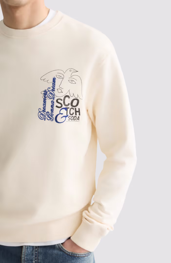 Front And Back Artwork Regular-Fit Sweatshirt