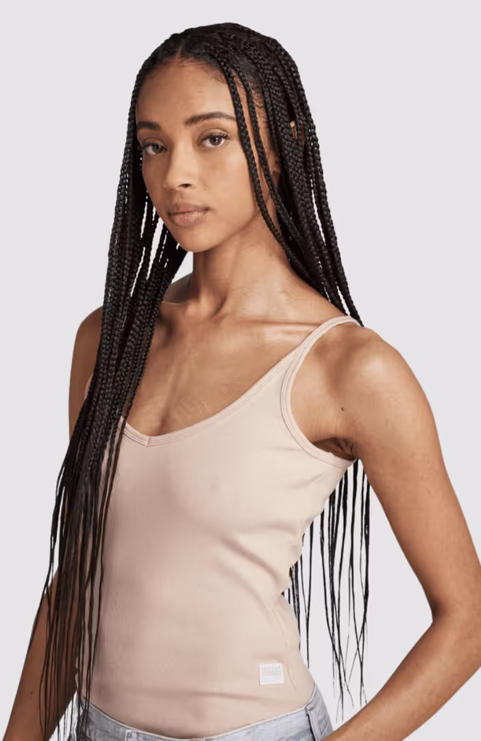 Spaghetti strap ribbed body suit wmn