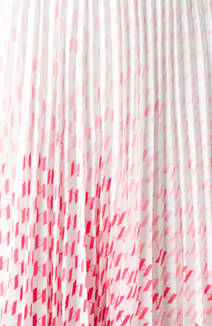 Kl Degrade Pleated Skirt