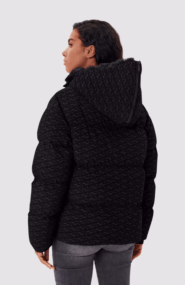 Flock Logo Puffer Jacket