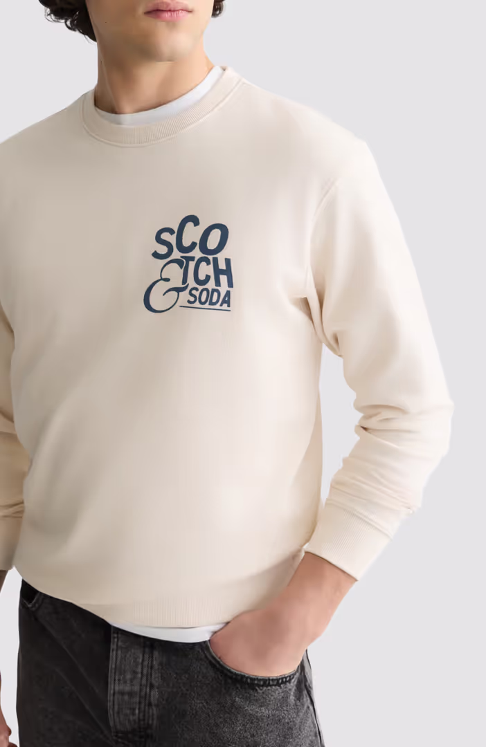Left Chest Artwork Regular-Fit Sweatshirt