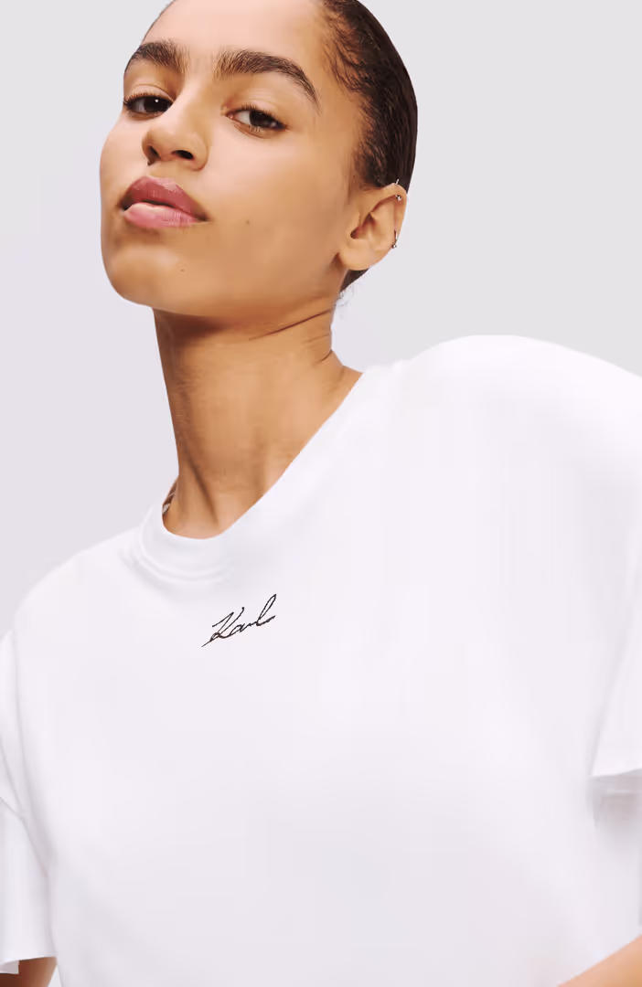 Fabric Mix T-Shirt Dress