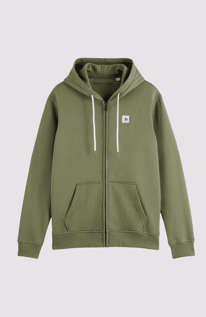 Essential Logo Badge Zip-Through Hoodie