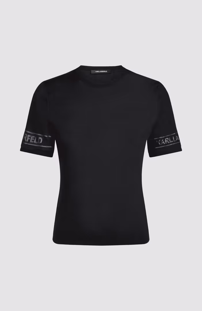 Lightweight Logo Knit Top
